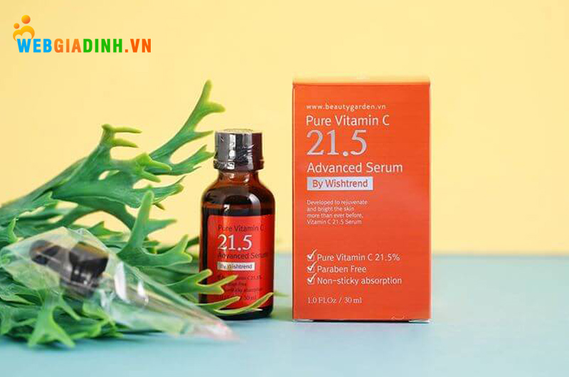 Serum trị mụn By Wishtrend Pure Vitamin C 21.5 từ Hàn Quốc