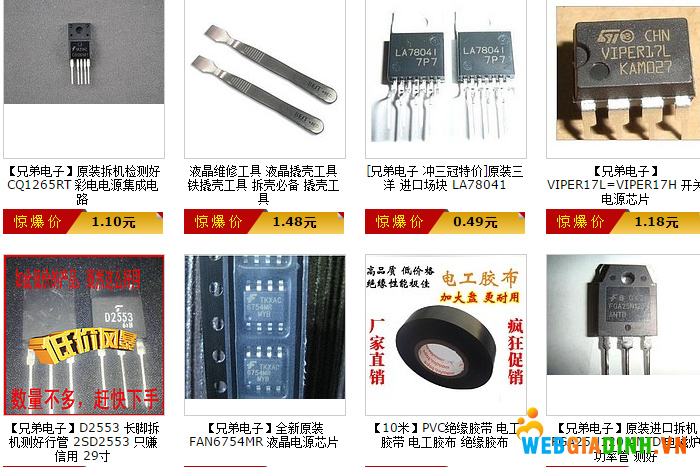 Một số mặt hàng trên Taobao!